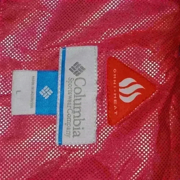 Girls Coral Colored  Columbia puffer jacket - Picture 4 of 12